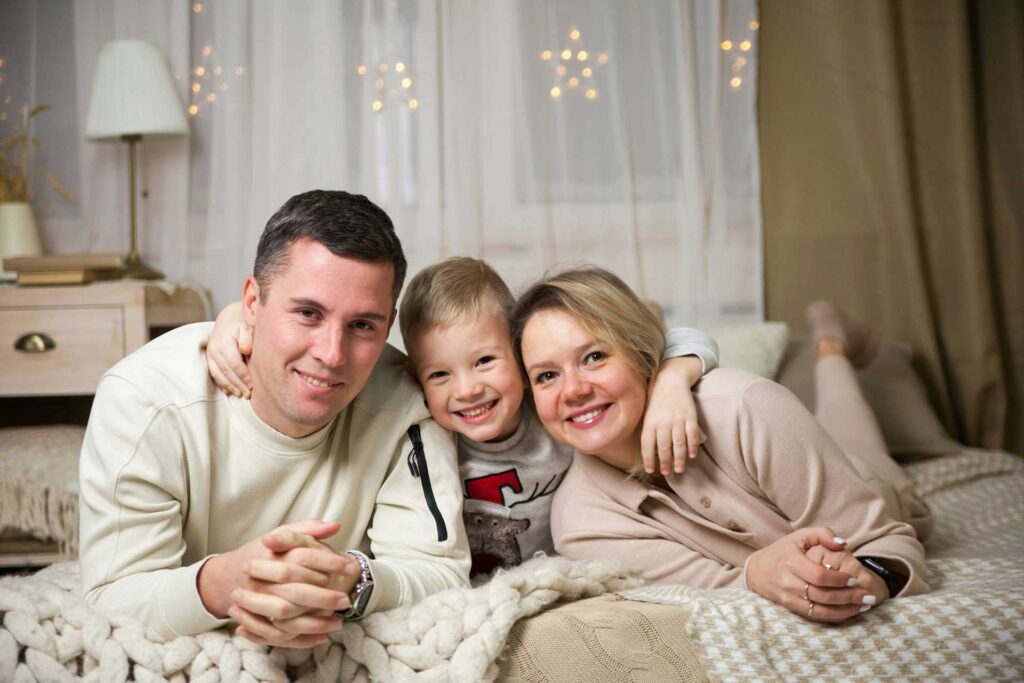 Couple-with-child-at-home